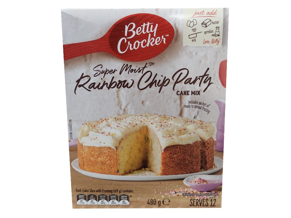 betty crocker rainbow cake mix 480g Shiploads